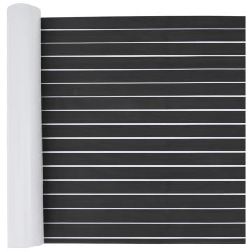 Tappetino per Barche Grigio Scuro e Bianco 240 x 90 cm EVA