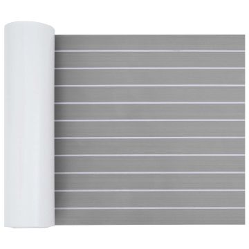 Tappetino per Barche Grigio chiaro e bianco 240 x 60 cm EVA