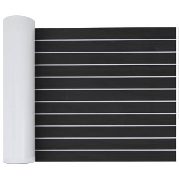 Tappetino per Barche Grigio Scuro e Bianco 240 x 60 cm EVA