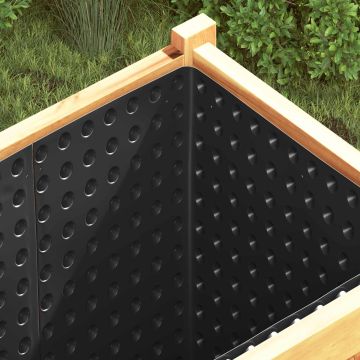 Foglio di drenaggio stampato Nero 0,5 x 10 m HDPE