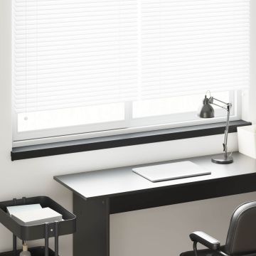 Soglia della Finestra Nero con Venature del Legno PVC