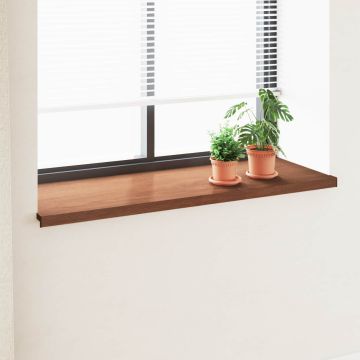 Soglia della Finestra Legno Marrone 120 x 50 x 4,5 cm PVC
