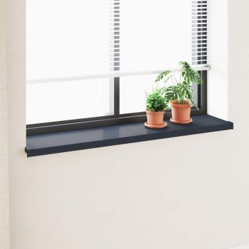 Soglia della Finestra Antracite con Venature del Legno PVC