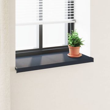 Soglia della Finestra Antracite con Venature del Legno PVC