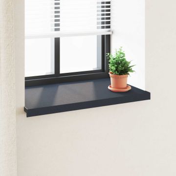 Soglia della Finestra Antracite con Venature del Legno PVC