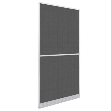 Schermo Insetti a Battente Bianco e Nero 100 x 215 cm