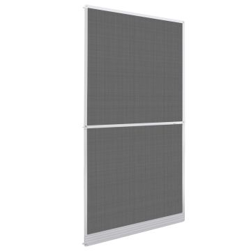 Schermo Insetti a Battente Bianco e Nero 120 x 240 cm