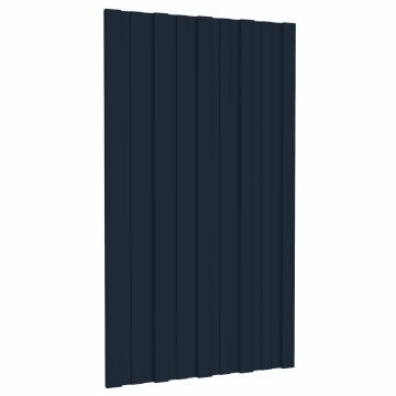 Pannello per tetto 36 pz Antracite 80 x 45 cm Acciaio zincato