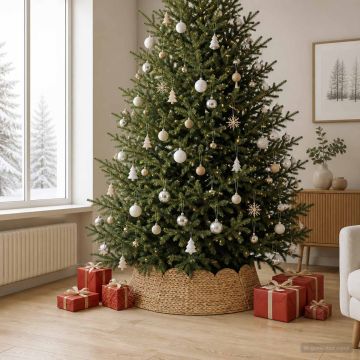 Collare per Albero di Natale Rotondo Naturale Ø 90 x 28 cm