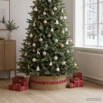 Collare per Albero di Natale Rotondo Naturale Ø 90 x 28 cm