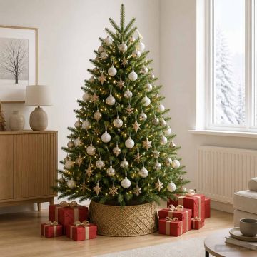 Collare per Albero di Natale Rotondo Naturale Ø 60 x 22 cm