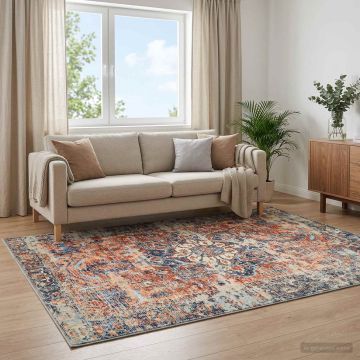 Tappeto ORIZ Arancione 80 x 150 cm 100% Poliestere