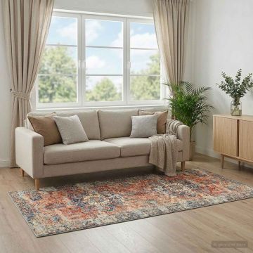 Tappeto ORIZ Arancione 80 x 200 cm 100% Poliestere