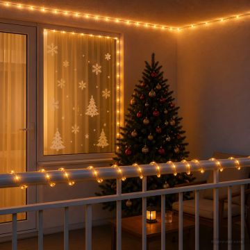 Tubo luminoso LED di Natale 2400 LED Giallo 100 m