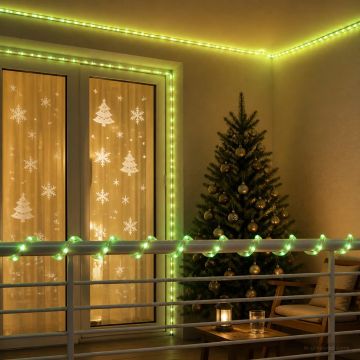 Tubo luminoso LED di Natale 1200 LED Verde 50 m