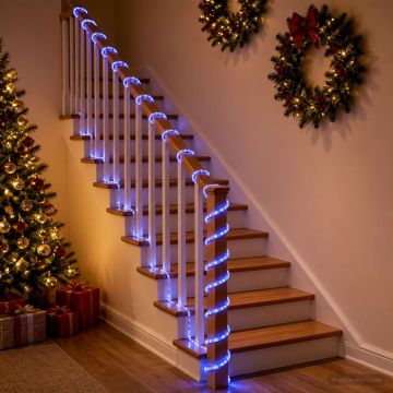 Tubo luminoso LED di Natale 1200 LED Blu 50 m