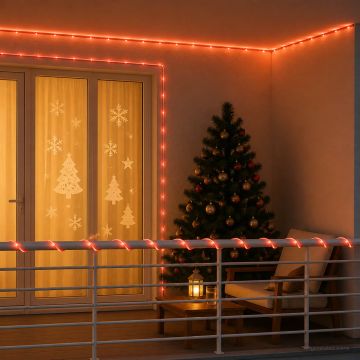 Tubo luminoso LED di Natale 1200 LED Rosso 50 m