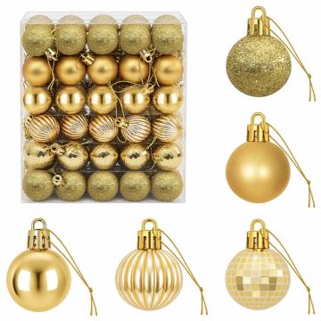 Set di Palline di Natale 150 pz Oro 3 cm Polistirolo