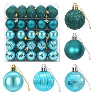 Set di Palline di Natale 100 pz Verde 4 cm Polistirolo