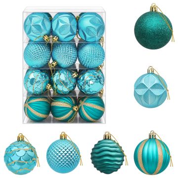 Set di Palline di Natale 36 pz Verde 6 cm Polistirolo