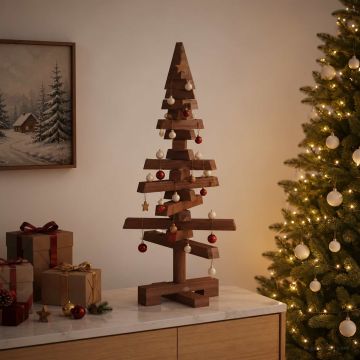 Albero di Natale in legno KOTKA 60 cm Legno Massello di Pino