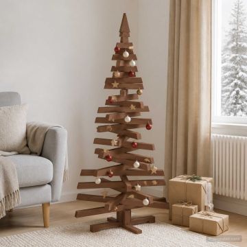 Albero di Natale in legno KOTKA 150 cm Legno Massello di Pino