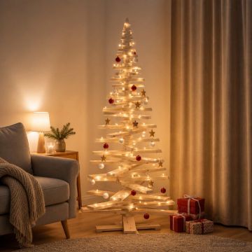Albero di Natale in legno KOTKA 180 cm Legno Massello di Pino