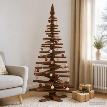 Albero di Natale in legno KOTKA 180 cm Legno Massello di Pino