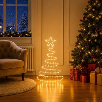 Sagoma albero di Natale LED LOVIISA 100 LED Bianco caldo