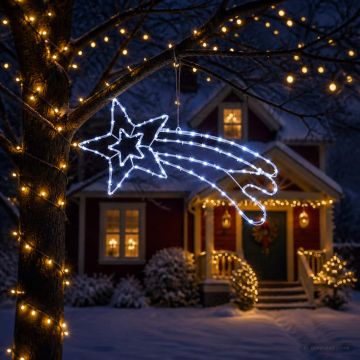 Stella cometa a LED LOVIISA 80 LED Bianco freddo 76 x 36 cm