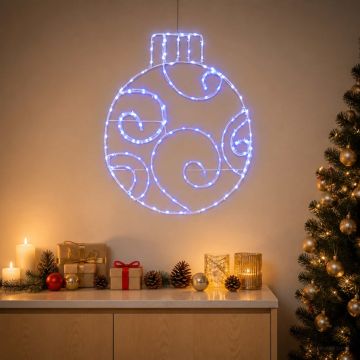Sfera natalizia a LED LOVIISA 160 LED Blu 55 x 65 cm