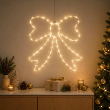Fiocco di Natale luminoso LED LOVIISA 70 LED Bianco caldo