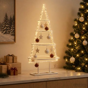 Albero di Natale in metallo con supporto KUOPIO 60 cm Acciaio