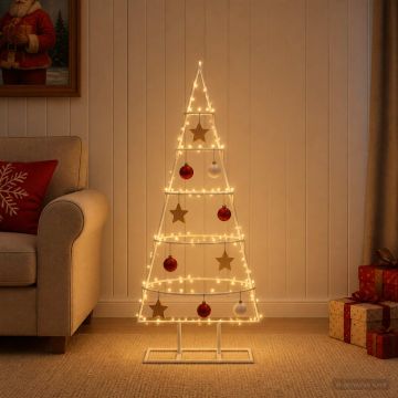 Albero di Natale in metallo con supporto KUOPIO 90 cm Acciaio