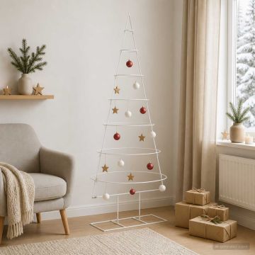 Albero di Natale in metallo con supporto KUOPIO 180 cm Acciaio