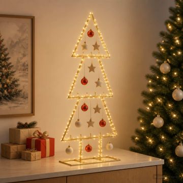 Albero di Natale in metallo con supporto KUOPIO 60 cm Acciaio