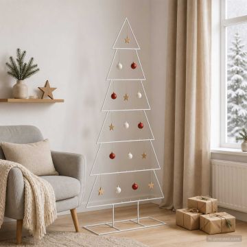 Albero di Natale in metallo con supporto KUOPIO 180 cm Acciaio