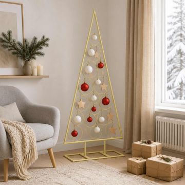 Albero di Natale in Metallo con Supporto Circolare KUOPIO