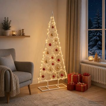 Albero di Natale in Metallo con Supporto Circolare KUOPIO