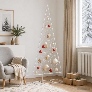 Albero di Natale in Metallo con Supporto Circolare KUOPIO