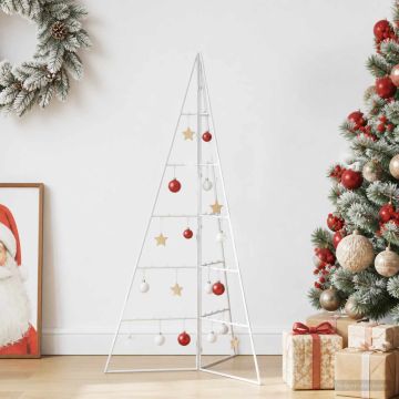 Albero di Natale in metallo KUOPIO 100 cm Acciaio Bianco
