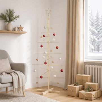 Albero di Natale in metallo con supporto KUOPIO 150 cm Acciaio