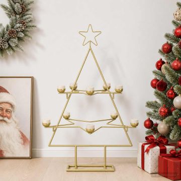 Albero di Natale in Metallo con Supporto KUOPIO 75 cm Acciaio