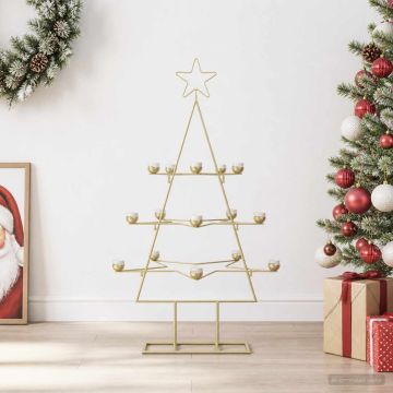 Albero di Natale in Metallo con Supporto KUOPIO 105 cm Acciaio