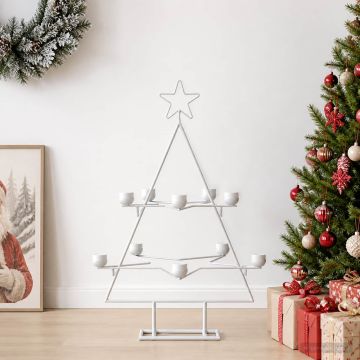 Albero di Natale in Metallo con Supporto KUOPIO 75 cm Acciaio