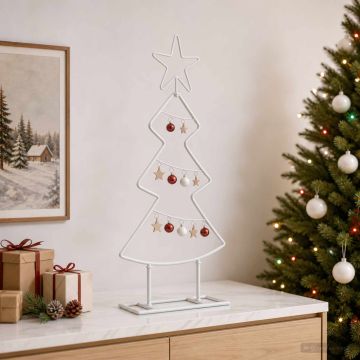 Albero di Natale in metallo con supporto KUOPIO 60 cm Acciaio