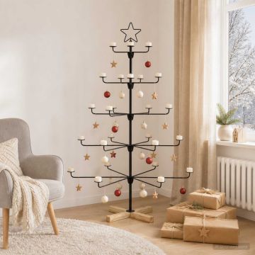Albero di Natale in Metallo con Supporto KUOPIO 125 cm