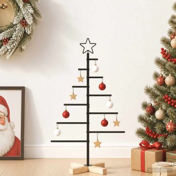 Albero di Natale in metallo con supporto KUOPIO 90 cm Acciaio