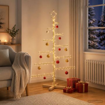 Albero di Natale in metallo con supporto KUOPIO 125 cm Acciaio