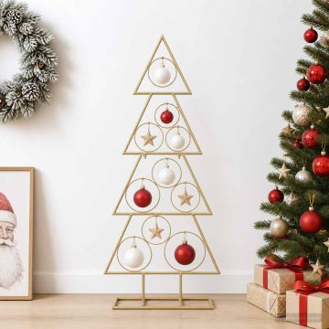 Albero di Natale in metallo con supporto KUOPIO 90 cm Acciaio
